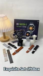 ＜1225＞  Mẫu Mới D9 D11 watch4 Bộ Đồng Hồ Thông Minh Màn Hình Tròn Dây Đeo Nhiều Đồng Hồ Bằng Thép Sạc Không Dây HD 7+1 Đồng Hồ Đeo Tay