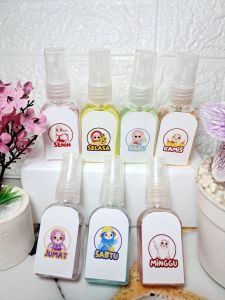 PARFUME ANAK TAHAN LAMA Kiddy Series Harian Senin-Minggu Travel Size Murah Wangi Tahan Lama