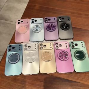 Ốp Điện Thoại Bling Laser Aurora Đầy Màu Sắc Cho iPhone Magsafe Có Giá Đỡ Nhẫn Vỏ Chống Sốc Chống Trầy Xước Lớp Hoàn Thiện Mờ