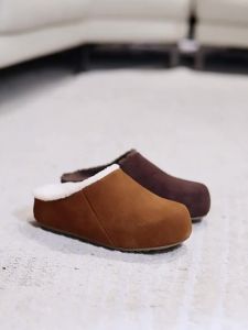 JESSICA SOPHIA | Giày Dép Đeo Dễ Dàng Đầu Tròn Ấm Áp Phong Cách Thường Ngày