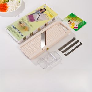 Japanese Style Flat Kitchen Tool Vegetable And Fruit Slicer Grater Carrot Peeler Multifunctional Cutting Device for Everyone
