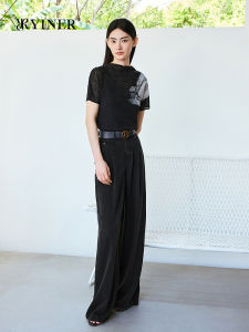 Summer Thin Fashion Lyocell High Waist Straight Leg Jeans