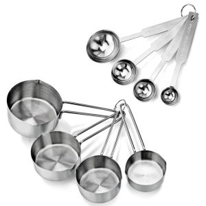 430 Stainless Steel Linear Handle Measure Set