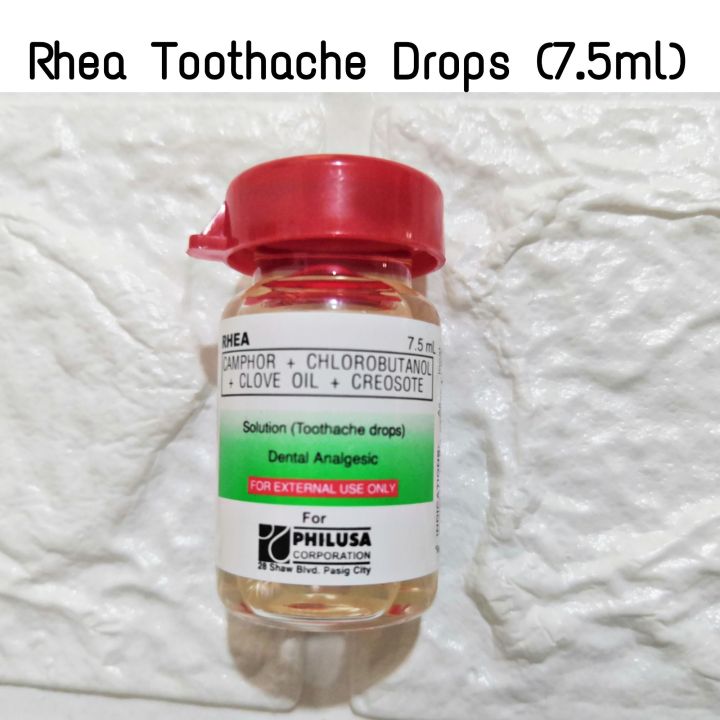 Rhea Toothache Drops 7.5ml (Dental Analgesic) Lazada PH