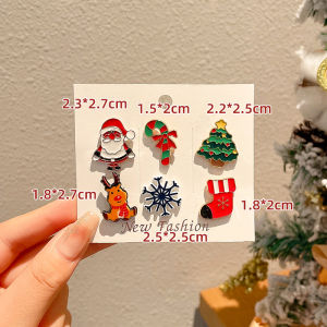 NING ZHOU | Christmas Cartoon Badge Brooch Accessories