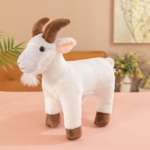 Festive Gift Adorable Zodiac Sheep Realistic Plush Toy Display Piece Goat Doll Soft PP Cotton Filled Collectible for All