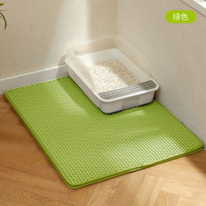 Extra Large Double Layer Cat Litter Mat Washable Hollow out Design Filter Splash Proof Cat Toilet Scratching Pad Cat Sand Mat