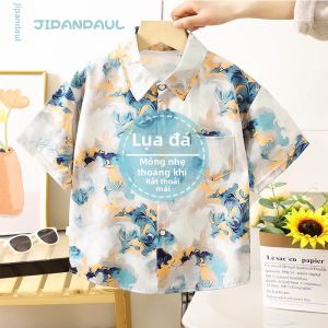 JIFANPAUL | Áo Sơ Mi Cổ Ngắn Phong Cách Hàn Quốc Cho Bé Trai Mùa Hè