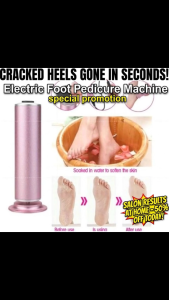 [SG Stock] Professional Electric Foot Pedicure Machine | High Power Callus Remover with 60pcs Sandpaper | Adjustable Speed Foot File for Dead Skin