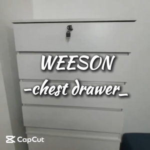 Flexidesignx Chest Drawer 3/4 Tier Storage Cabinet White with Lock Option – WEESON