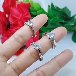 Cincin Perhiasan Aksesoris Titanium Tembaga Rodium Xuping Dewasa Perhiasan Lapis Emas 18 24 Karat G1-C1