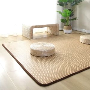 Japanese Rattan Mat Carpet Living Room Balcony Tatami Mat Room Summer Bed Crawling Mat DXT3