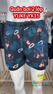 Quần bơi Nam 2 lớp Dáng suông Chống lộ  YUKE - YK15/ Nhập khẩu chính hãng Đã kiểm tra chất lượng