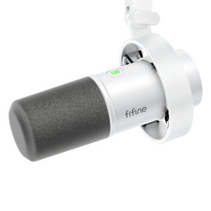 FIFINE Recording XLR Dynamic Microphone with Real-time MonitoringUSB Streaming Mic with Gain Knob/Touch-mute for PCMixer-K688