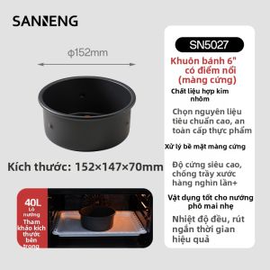 SANNENG | Mô Hình Bánh Sữa Chua Phô Mai Tương Thích Với Máy Chiên Không Dầu & Lò Nướng
