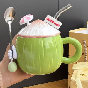 Cốc Thủy Tinh Bằng Gốm Sứ Hình Quả Dừa Cốc Đựng Nước Cho Văn Phòng Cốc Đựng Nước Cho Bạn Thân Quà Tặng Sinh Nhật Cốc Đựng Nước Thực Tế