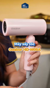 Máy sấy tóc Gaabor HD-M08A công suất 1000w sấy tóc nhanh khô có thể gấp gọn bảo hành 12 tháng