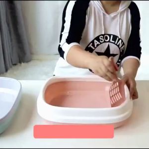Cat Litter Box With Scoop Kitten Litter Box Cat Toilet Deodorization leakage prevention Litter Box
