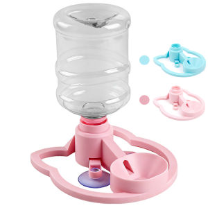 Gravity Pet Water Dispenser No Electricity Fits Mineral Water Bottles Anti-Tip Cat Dog Water Feeder