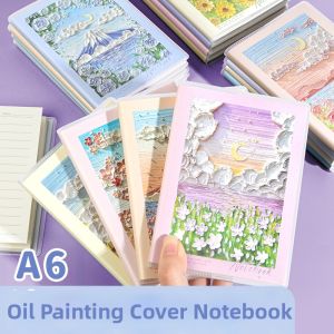YIMUXINXUAN | High Aesthetic 3D Floral Student Notebook A6 Thick