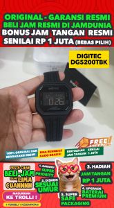 JAM TANGAN DIGITEC ORIGINAL - JAM DIGITEC DG-5200TBK JAM DIGITEC DG5200 JAM DIGITEC 5200 JAM DIGITEC DG5200TBK - Men TR - Resin - Hitam - Diameter 4.2 CM - Jamdunia / Jam dunia JD18 JAM TANGAN PRIA JAM PRIA JAM TANGAN ANTI AIR  S003
