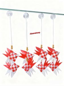 Gantungan ceplok ikan terbaru ceplok ikan tempel kaca aksesoris hut kemerdekaan ceplok kaca mobil