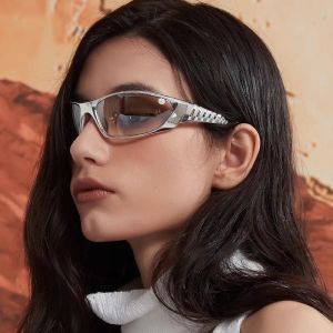 Futuristic Style Sports Sunglasses Sun Protection & Anti-Glare High-Definition Suitable For Daily Streetwear And Cycling 2003