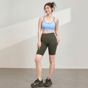 Áo Ngực Thể Thao Chống Sốc Cho Nữ Mùa Hè 2025 Áo Tập Yoga Chống Trượt Chạy Bộ Chống Lún Ngực Bằng Nylon Áo Ngực Thể Thao