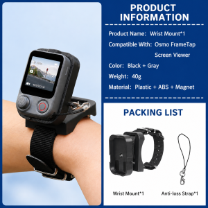 Remote Control Holder For DJI Pocket 4 Pro /Osmo Mobile 8P Adjustable Quick-Release Snap-On Wrist Strap FrameTap Mount Accessory
