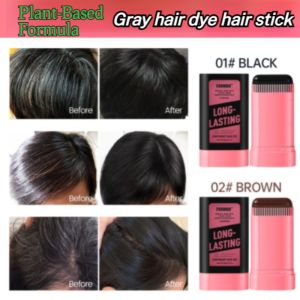 ⚡Hot Sale⚡Fast and efficient stain Dyeing powder Disposable Pink look Easy to use Doesnt hurt hair Solve gray hair problems clockwise rotation【遮白发】梳染同步美发棒