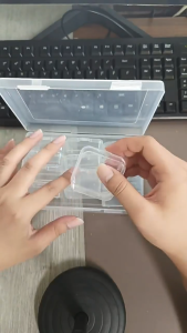 1 PC Clear Small Plastic Storage Boxes with Lids 12 In 1 Portable Jewelry Hardware Screws Organizer Containers