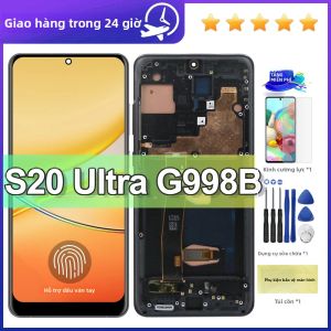 Samsung S20 Ultra G988B SM-G988U AMOLED LCD Cảm Ứng Bộ Số Hóa Màn Hình Hiển Thị Với Khung Điện Dung 1440x3440 Chi Tiết Sửa Chữa