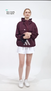 Mighty up jaket dryfit airsm mesh Breathable hoodie uv protection pelindung matahari UPF50+ outdoor indoor senam gym jogging fitness yoga zumba aerobic berlari bereepeda