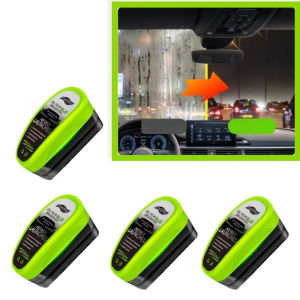 Car Glass Oil Film Remover Kit Powerful Windshield Cleaner Sponge Brush Water Spot Stain Auto Detailing Tools Auto Removal Oil