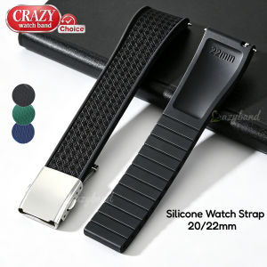 Quick Release Silicone Watches Strap for Casio for Seiko for Rolex Band 20mm 22mm Green Blue Black Universal Wrist for Men Women