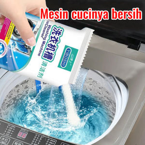 Pembersih Mesin Cuci Powder Sterilisasi Penghilang Kerak Penghilang Bau Cocok Untuk Semua Mesin Cuci 3 Packs In 1 Box
