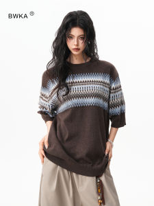 BWKA | Feather Island Fair Isle Wool Blend Casual T-shirt