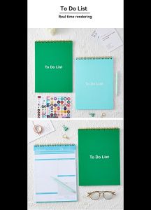 【SG】52 Sheets Planner Notebook Daily Weekly Notebook Planner Agenda Spiral Appointment Organizers Handy Day Plans Record