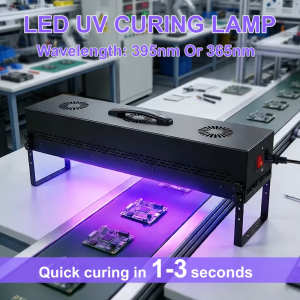 Hunta 100W/200W/300W Portable Uv Curing Lamp High Power 365Nm/395Nm Curing Lamp Motherboard Uv Glue Curing Lamp