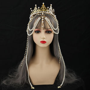Baroque Women's Halo Crown Mary Goddess Headpiece