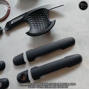 Paket Cover Handle Outer Tank Mobil Innova 2005-2015 Hitam All Variant