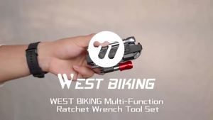 West Biking | WEST BIKING Bike Repair Tools Portable Ratchet Wrench Set 14 In 1 Multifunction Combination Aluminum Alloy Bicycle Ratchet Tools