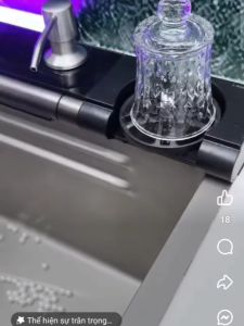 [ Phiên bản cao cấp nhất 7 phím] Chậu rửa bát hiển thị nhiệt độ 7 phím đàn YAMATO bồn rửa chén 7 phím vòi xả thác Inox 304 - Bảo hành 5 năm