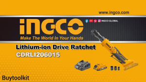 INGCO CDRLI2060151 KUNCI RATCHET ELEKTRIK 3/8" 20V CORDLESS RATCHET WRENCH ELECTRIC DRIVE RATCHET