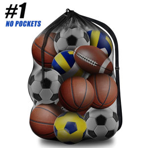 1PCS Heavy Duty Mesh Ball BagBasketball Bag for BallsBall Bags Mesh for Soccer/Volleyball/Football