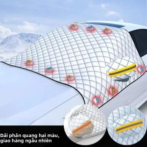 Khăn Phủ Kính Chắn Gió Ô Tô Mùa Đông Chống Tuyết Chống Băng Giá Dày Dặn Che Nửa Xe Bảo Vệ Khỏi Băng Giá Và Tuyết
