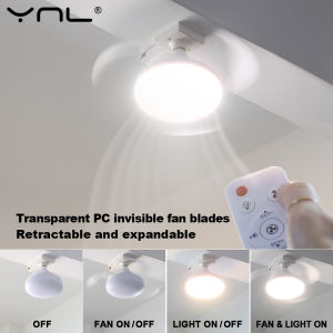 Ceiling Fan Light LED E27 85-265V With Remote Control For Indoor Home Living Room Study Household Decorative Fan Lighting