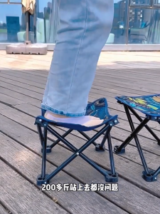 เก้าอี้พับ พับได้ แบบพกพา แถมถุงเก็บ ความจุแบริ่งที่ยอดเยี่ยม เก้าอี้ เก้าอี้เดินป่า