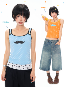 MKGO | Dopamine Fashion Printed Slim Fit Camisole Summer