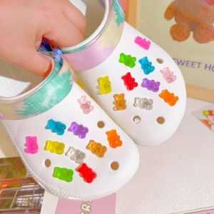 10/20PCS DIY Bear Designer Shoes Charms Set Fit Children Decorations For Hole Shoes Ornaments Women Accessories Pins Wholesale